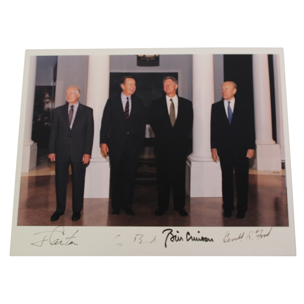 Official White House Photo Belonging to President Ford - Signed by 4 Presidents JSA ALOA - Barrett Collection