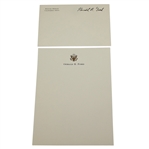 Part of Gerald R. Ford Letterhead & Envelope with Presidential Seal - Barrett Collection
