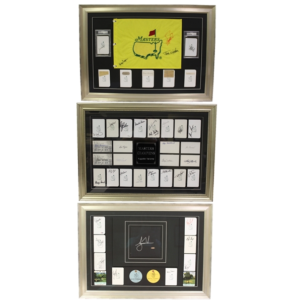  Framed Complete Run Of Masters Champs Autographs 1934-2014 (no Harmon) -MUST SEE! - Framed