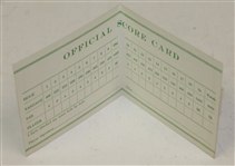 Arnold Palmer Signed 1958 Masters Official Scorecard JSA ALOA