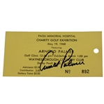 Arnold Palmer Signed 1968 Charity Golf Exhibition Ticket #892 JSA ALOA