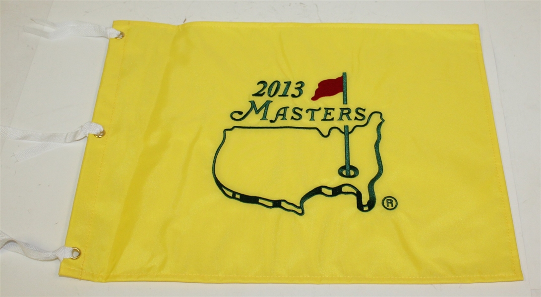 Three 2013 Embroidered Masters Flags
