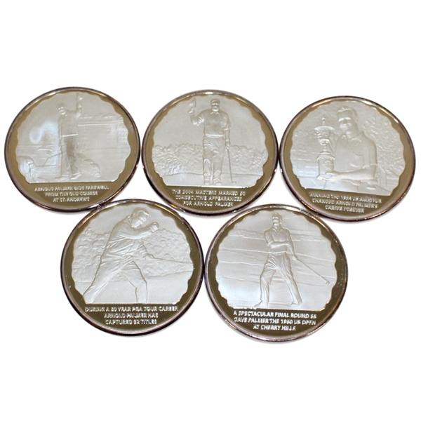 Arnold Palmer 50th Anniversary Encore Bank Five Coin Set