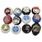 Dozen Assorted Individually Wrapped Golf Balls - Dunlop, Slazenger, Uniroyal