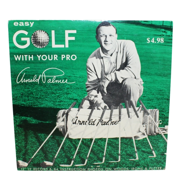 Easy Golf with Your Pro Arnold Palmer Signed 12" Vinyl Record JSA ALOA
