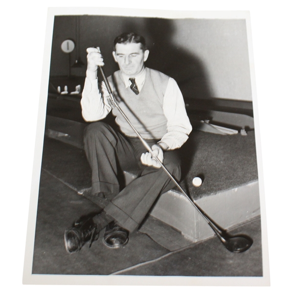 1938 Photo of John Homans and His Swing Corrector Putter