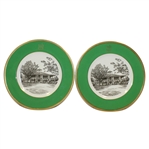 Augusta National Clubhouse Wedgwood Bone China Ltd Ed Plates #115 and #116 - Made in England