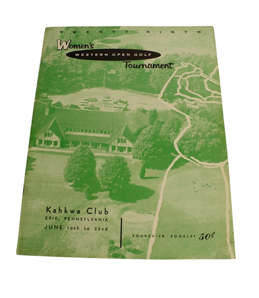 1958 Womens Western Golf Tournament Program