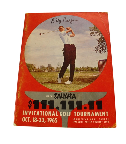 1965 Sahara Invitational Program Signed by Billy Casper JSA ALOA