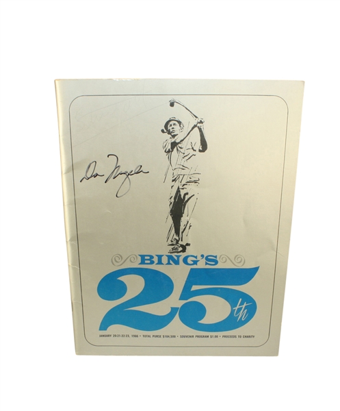 1966 Bings National Pro-Am Tournament Program Signed by 1st Time Winner Don Massengale 