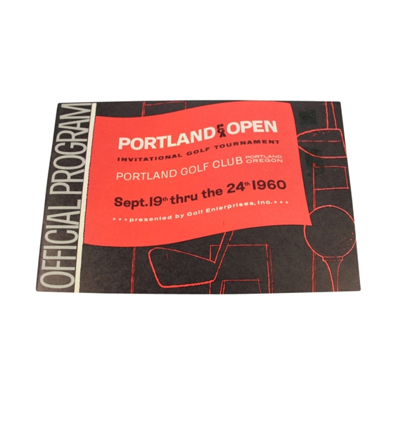 1960 Portland PGA Open Invitational Tournament Program - Billy Casper Winner
