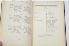 1939 The Massachusetts Golf Association Booklet - Robert Sommers Collection