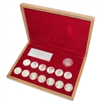 1974 World Golf Hall of Fame Enshrinement Silver Medals Set #3 - VP John Derr Collection