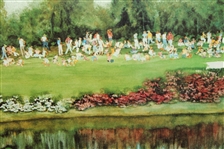 Augusta National Lithographic Print from Watercolor 'Reflections and Shadows' by Edgar Barnett - Framed