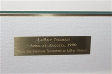 LeRoy Neiman Signed 'April at Augusta' Art Piece from Personal Collection - Framed - JSA ALOA