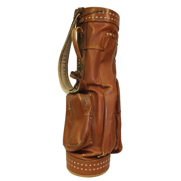 Vintage Leather 'Tufhorse' Golf Bag