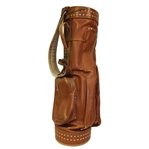 Vintage Leather 'Tufhorse' Golf Bag