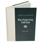 75th Anniversary The Garden City Golf Club Book - Inscription & Personal Library Stamp