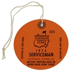 1974 Masters Tournament Sunday SERVICEMAN Ticket #303