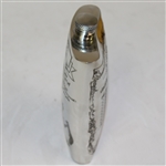 Augusta National Golf Club English Pewter Golf Flask - with Funnel - Good Condition