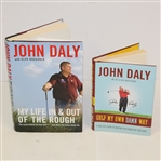 John Daly Signed Golf Books Golf My Own Damn Way & My Life In & Out of the Rough JSA ALOA