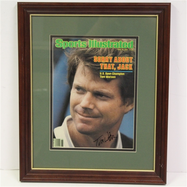 Tom Watson Signed 6/28/82 Sports Illustrated - Framed JSA ALOA