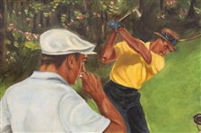 Ben Hogan & Sam Snead at The Masters Print - Undated & Unmarked - Framed