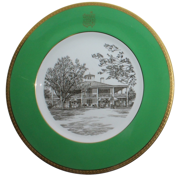 Augusta National Clubhouse Wedgwood Bone China Ltd Ed Plate #112 - Gifted To Bobby Jones Son, Robert Tyre III
