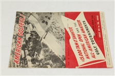 1942 National Open & All-American Amateur Golfer Invitation Pamphlet - Seldom Seen - Roth Collection