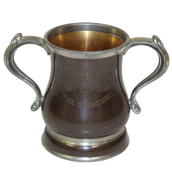 1921 Taft Golf Club Roberts Cup Fall Tournament Trophy - Won by Henry B. Pflager - Roth Collection