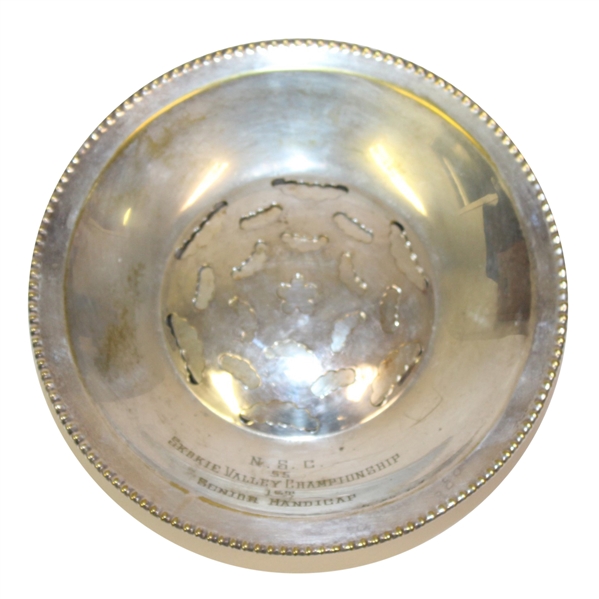 Skokie Valley Championship Bowl - 1st Senior Handicap - Silver Plate on Brass - Roth Collection