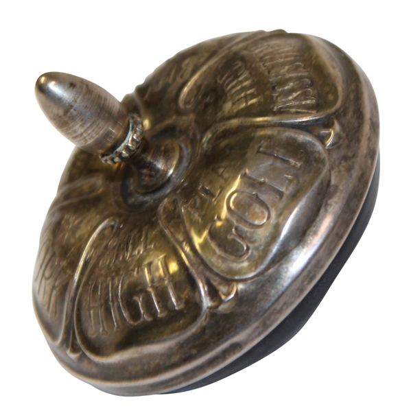 Sterling Silver Dreidel - "Play Golf" - Roth Collection
