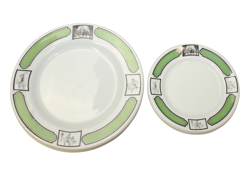 Pair of 1930 Golf Themed Plates- Arthur Schiller and Son - Roth Collection