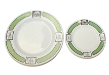 Pair of 1930 Golf Themed Plates- Arthur Schiller and Son - Roth Collection