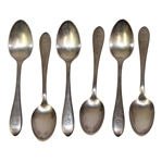 Six The Greenbrier R. Wallace Banquet Silver Plate Spoons - Roth Collection