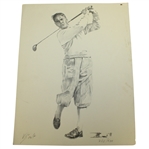 Bobby Jones Ltd Ed #260/500 Van Zandt Signed Drawing JSA ALOA
