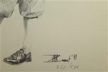 Bobby Jones Ltd Ed #260/500 Van Zandt Signed Drawing JSA ALOA