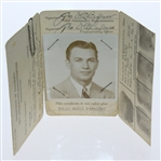 Ben Hogan Personal Airman Identification Card - Full Name Signature, Photo/Fingerprints JSA ALOA