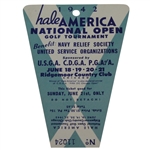 1942 Hale America National Open FINAL ROUND Sunday Ticket HOGANS First Major WIN ? - RARE