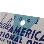 1942 Hale America National Open FINAL ROUND Sunday Ticket HOGAN'S First Major WIN ? - RARE