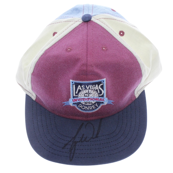 Tiger Woods Signed 1996 Las Vegas Invitational Hat - 1st PGA Tour Win! JSA ALOA