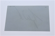 Tiger Woods Signed Index Card JSA Full Letter #Z25378