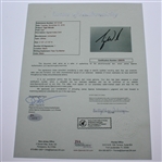Tiger Woods Signed Index Card JSA Full Letter #Z25378