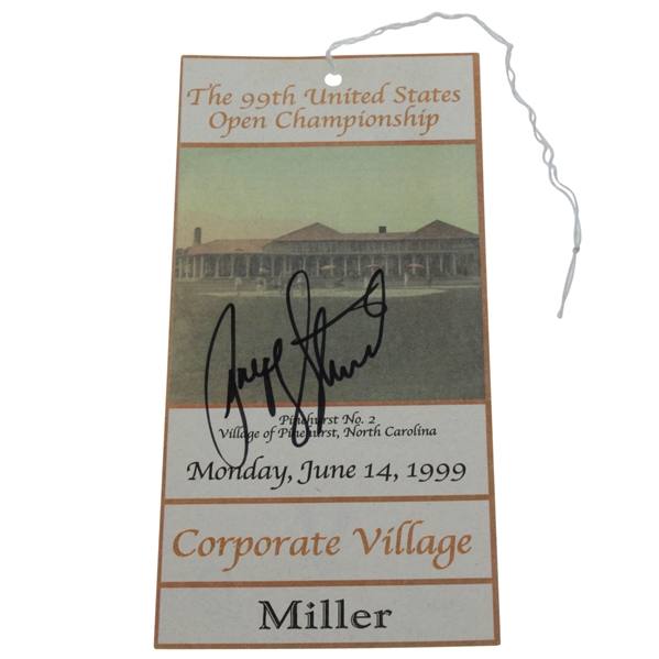 Payne Stewart Signed 1999 US Open at Pinehurst No. 2 Ticket JSA ALOA
