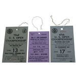 1967, 1972, & 1980 US Open Tickets - Nicklaus Three of Four US Open Wins