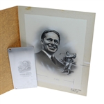 Bobby Jones Production Art & Engraving Plate - Grand Slam Seldom Seen