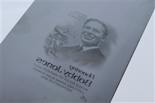 Bobby Jones Production Art & Engraving Plate - Grand Slam Seldom Seen