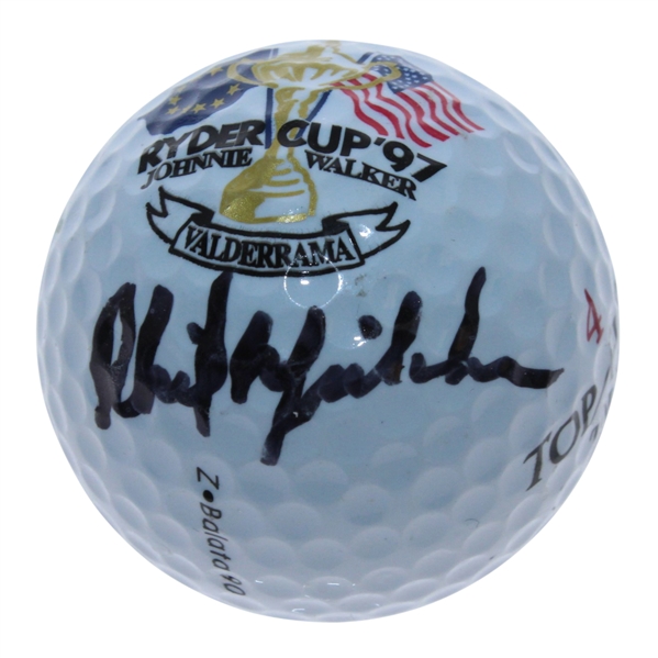 Phil Mickelson Signed 1997 Ryder Cup Logo Golf Ball FULL JSA Letter #Z39457-From Don Bobillo Collection