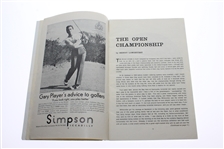 Gary Player Signed 1968 Open Championship at Carnoustie Program JSA ALOA