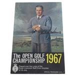 Roberto de Vicenzo Signed 1967 Open Championship at Royal Liverpool Program JSA ALOA